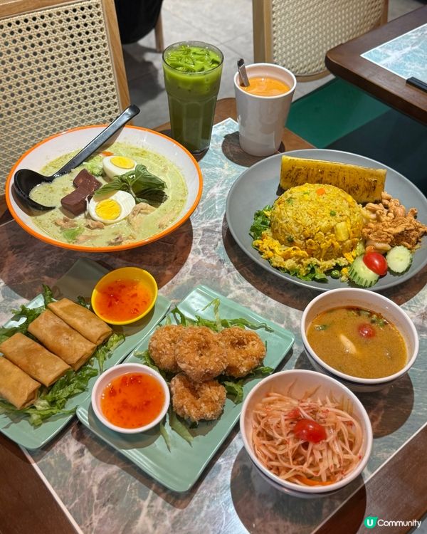 泰式抵食午市套餐🤤筲箕灣掃街💕必食青咖哩雞米線😋🍜🥭