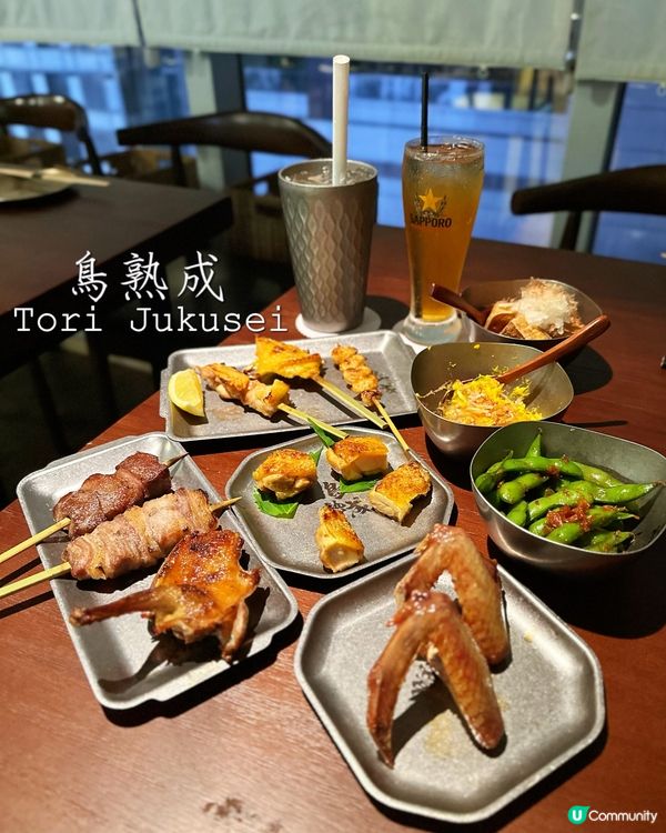 日式串燒🤤！三黃雞、牛舌芯必試！😋