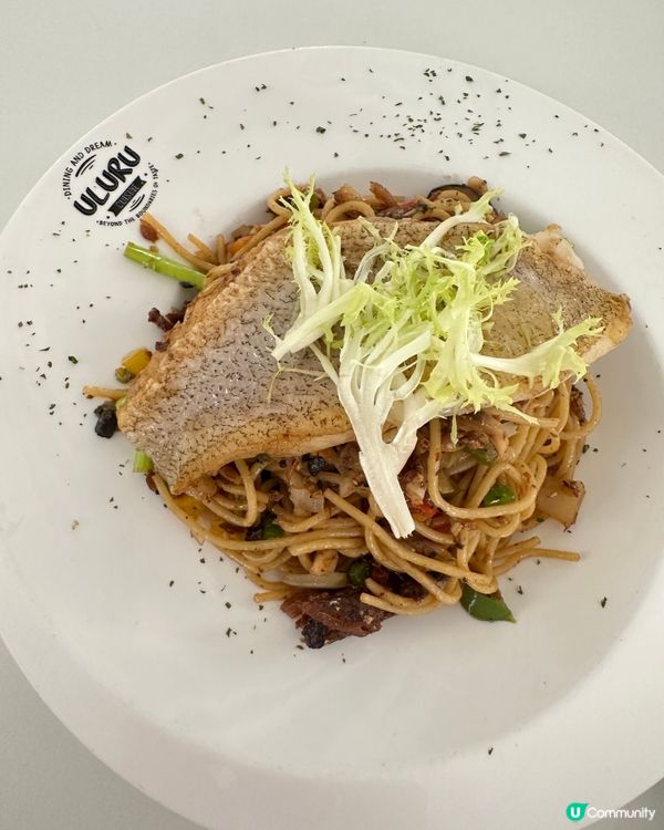 灣仔港式晚餐😋！石斑扒+豆豉意粉！🤤