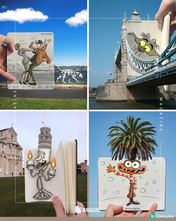 意大利插畫家「新角度看世界」！不需魔法，用畫筆開啟奇幻濾鏡