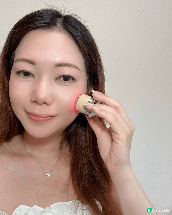 面霜質地滋潤又清爽，加埋微電流導入儀，係我最近每日skinc...