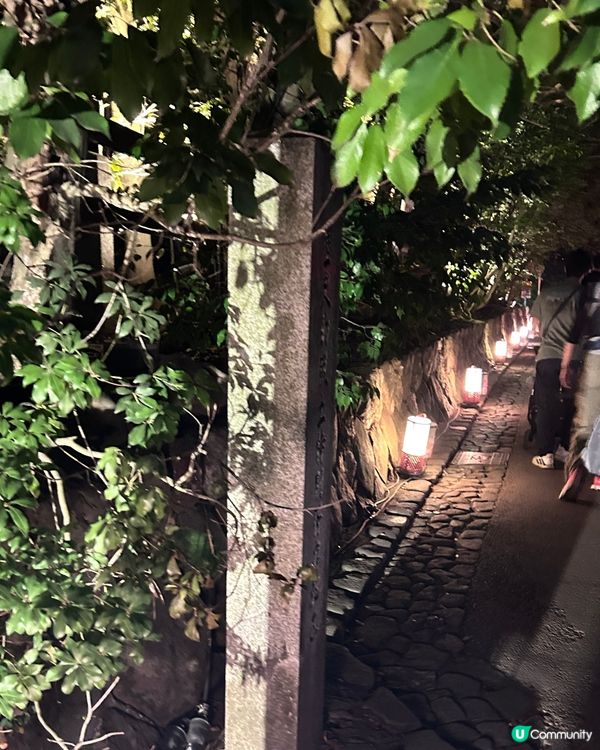 嵐山月燈路😍