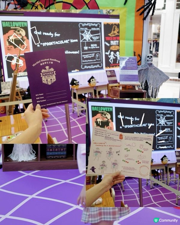 Halloween 親子活動必去！海港城「嘩鬼學院」盛大開學👻萬聖節教室場景｜cosplay打卡專屬學生照｜邊玩邊贏獎品！