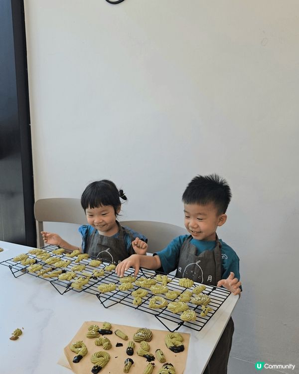 小朋友可以參與曲奇製作，製作獨一無二既作品，特別有滿足感，曲...