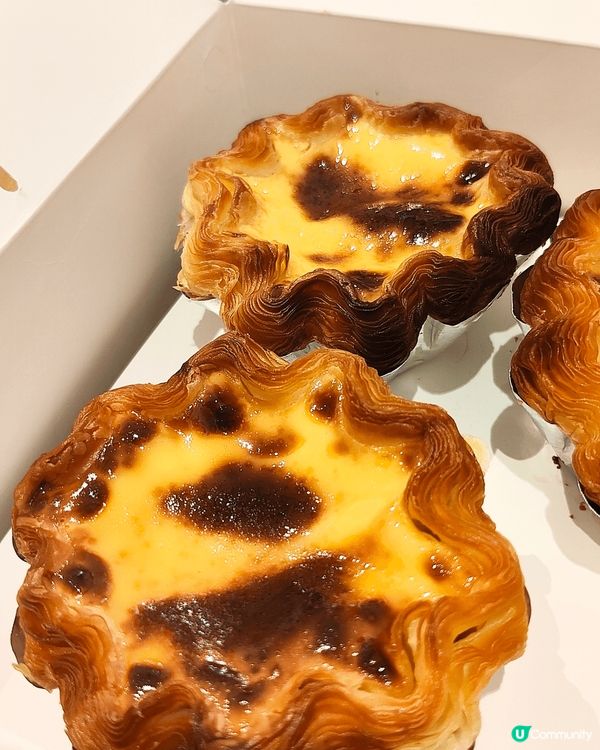 位於中港城嘅港囍烘焙，千層葡撻，$12一隻。
