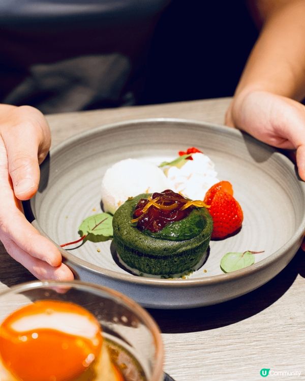 ✾ 特濃抹茶小豆流心蛋糕 ($52)🍵