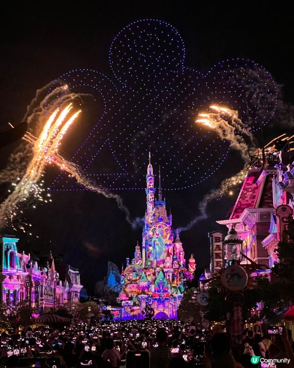 香港迪士尼20週年煙花🎆！360沉浸式體驗🤩！