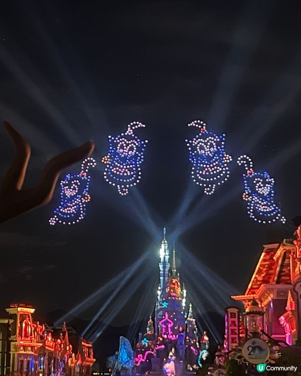 香港迪士尼20週年煙花🎆！360沉浸式體驗🤩！