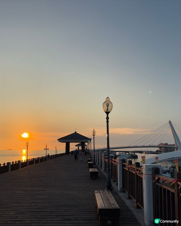 【淡水日落🌅！金色水岸醉人秘境😍】