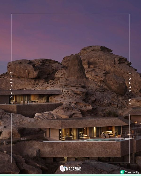 秘境酒店｜與岩石共生！Red Sea Global 旗下 Desert Rock 度假村，將住宿鑿進山體的終極奢華體驗！