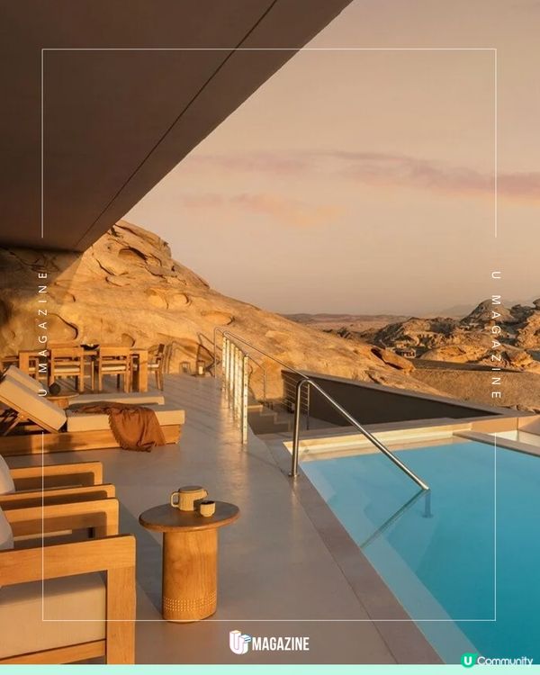 秘境酒店｜與岩石共生！Red Sea Global 旗下 Desert Rock 度假村，將住宿鑿進山體的終極奢華體驗！