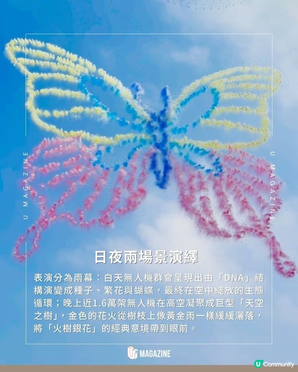 1.6萬架無人機創巨型生命之樹｜瀏陽花炮節一晚打破兩項世界紀錄！