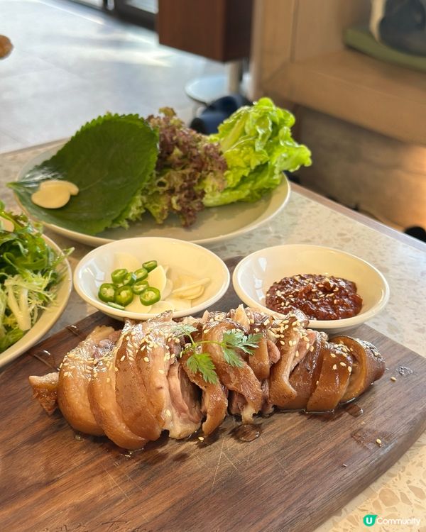 天台花園歎美食！韓式豬手超正😋！