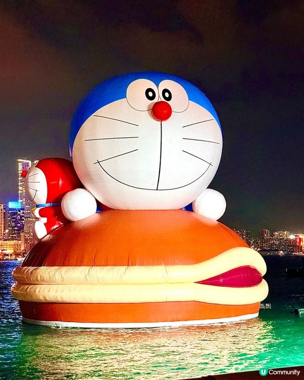 巨型多啦A夢豆沙包！😍 中環海濱打卡📸
