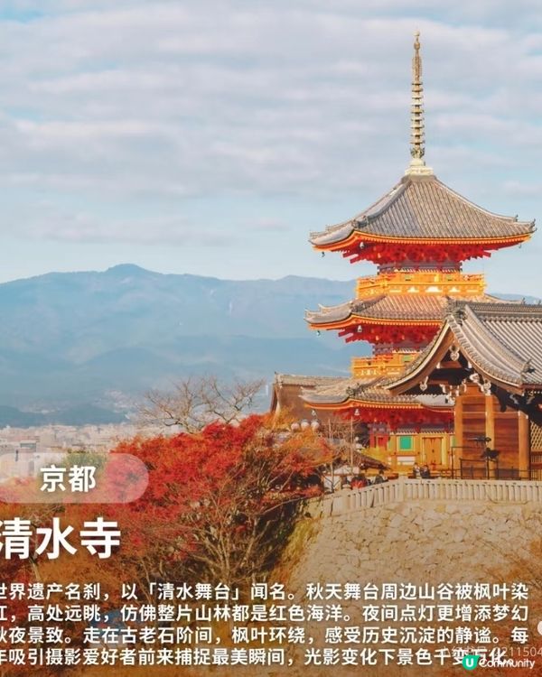 【日本秋日楓葉打卡🍁】旅行購物一站搞定