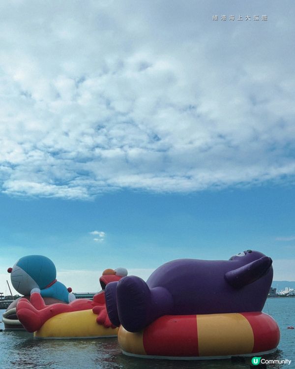 四大人氣IP角色海上雕塑亮相維港