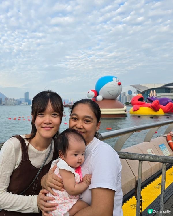 維港巨型雕塑巡遊！📸 多啦A夢打卡位！