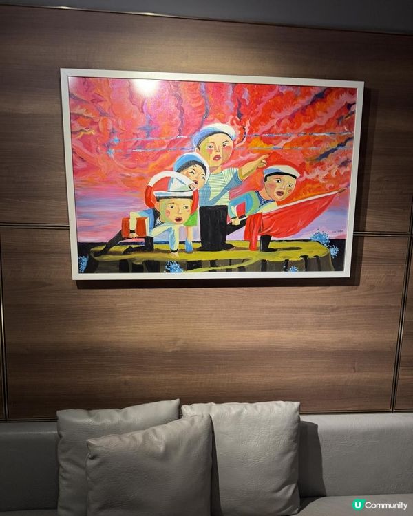 藝術感優雅意大利紅蝦海鮮意粉