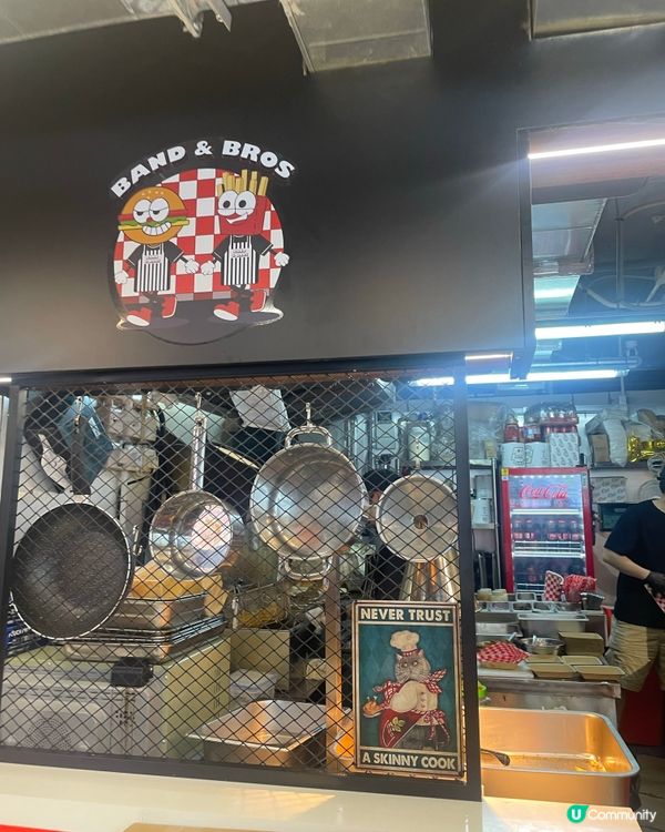 超正新鮮burger薯條😋