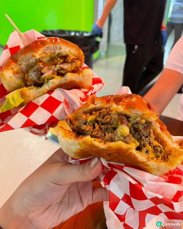 超正新鮮burger薯條😋