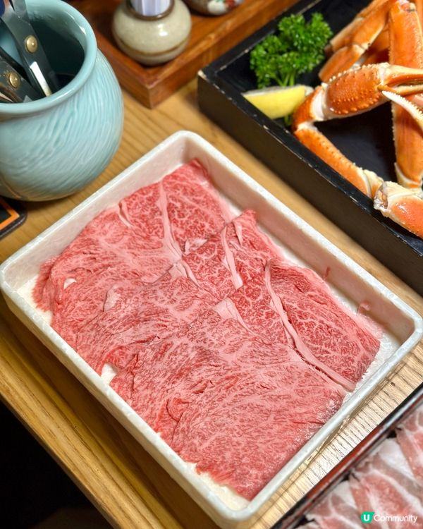 大滿足！和牛松葉蟹日式火鍋放題