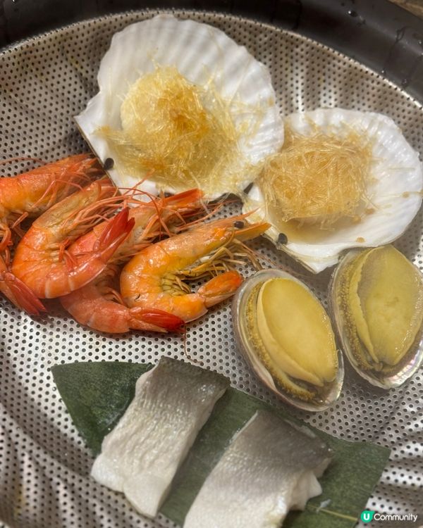 4百幾食咁多海鮮➕粥底➕刺身