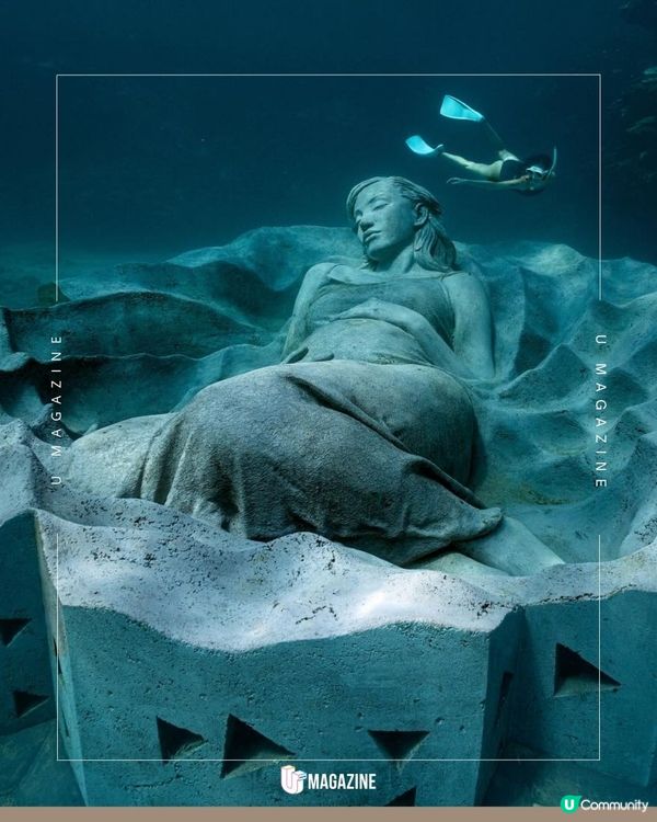 日本首座45噸巨型海底雕塑以水原希子為繆思、沉睡在德之島