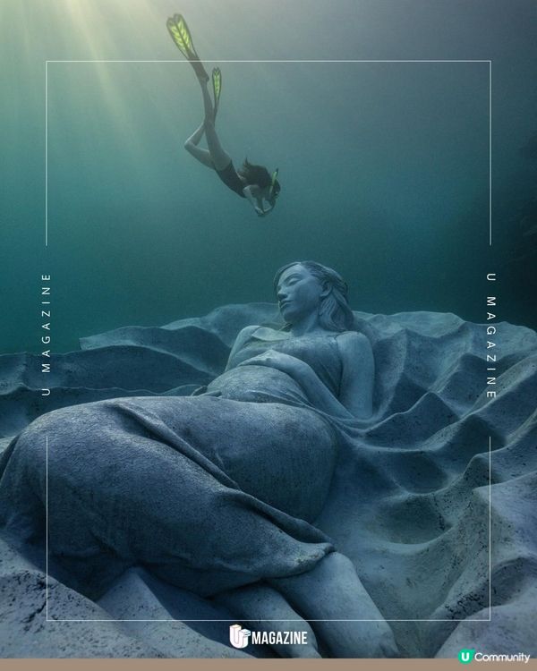 日本首座45噸巨型海底雕塑以水原希子為繆思、沉睡在德之島