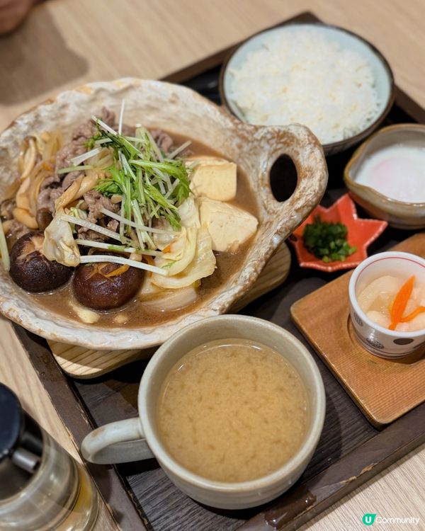 奧海城紅葉茶屋🤤！壽喜燒+抹茶芭菲😋！