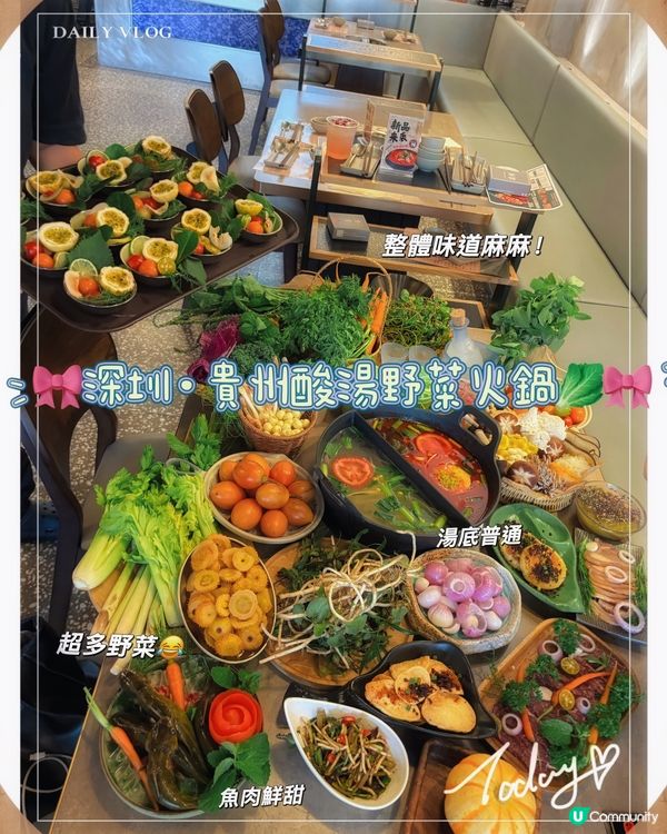 🎀深圳｡貴州酸湯野菜火鍋🥬🎀