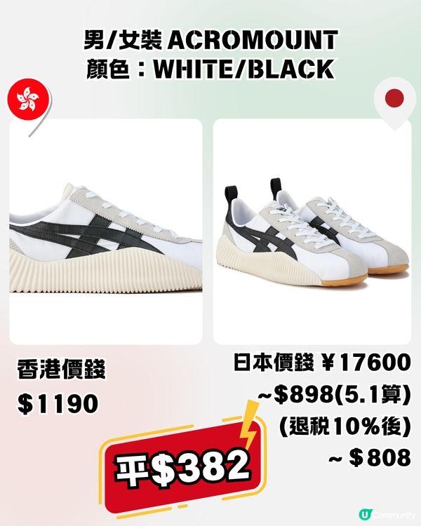 Onitsuka Tiger 15大經典/新款波鞋香港VS日本價錢比較 日本製平$15XX！