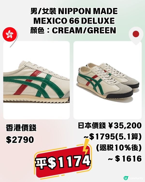 Onitsuka Tiger 15大經典/新款波鞋香港VS日本價錢比較 日本製平$15XX！