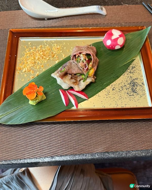 1.  山林道龍亭鐵板燒！海膽和牛套餐🤤情侶必去！💖