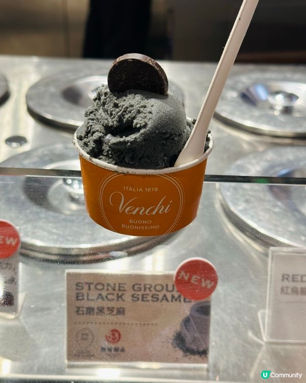 🍦黑芝麻甜品推介｜Venchi 石磨黑芝麻味 Gelato😍