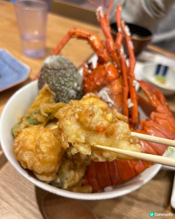 博多必食 💕 3600yen 🦞 龍蝦鮑魚天丼 