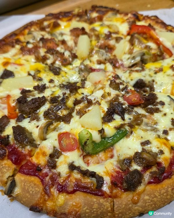 100蚊抵食12寸pizza