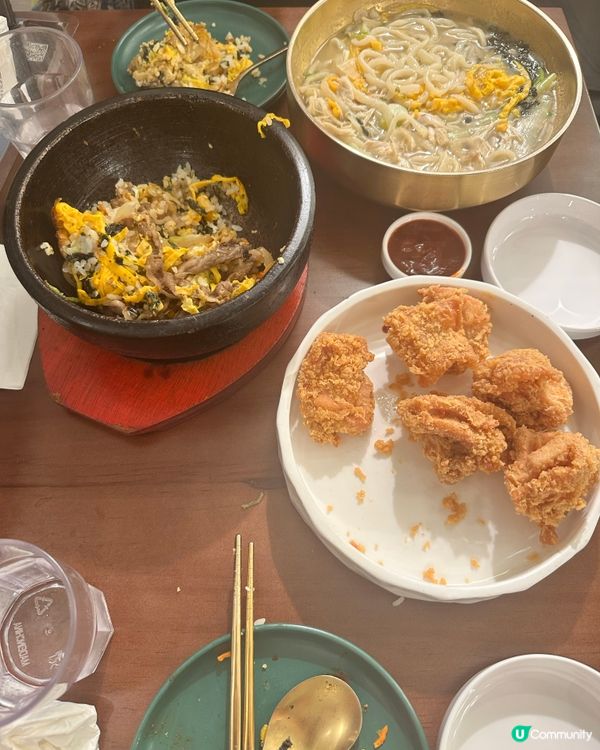 中環掃街🤤！黃金炸雞必食😋！石頭鍋飯正！ #中環美食