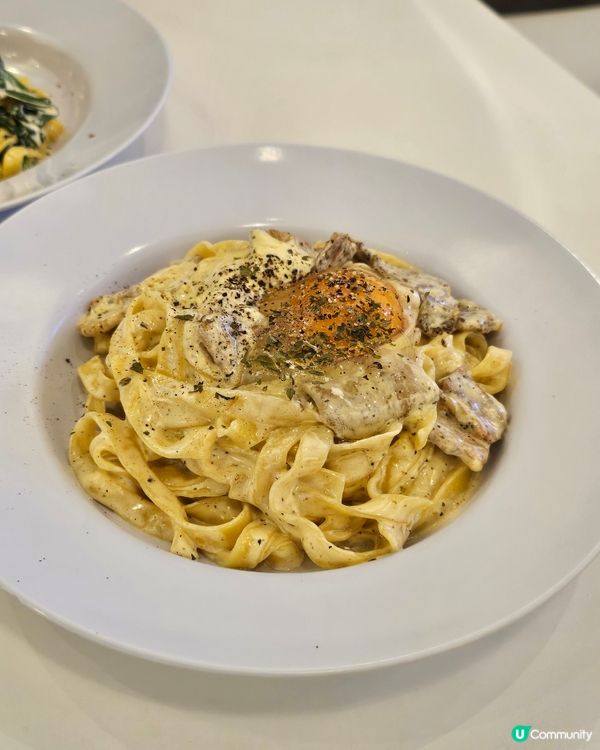 旺角手工意粉🤤！流心蛋+忌廉汁超正！🍝