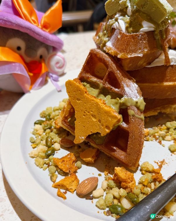 啓德韓系渡假風！豬手窩夫意粉😋 🌃