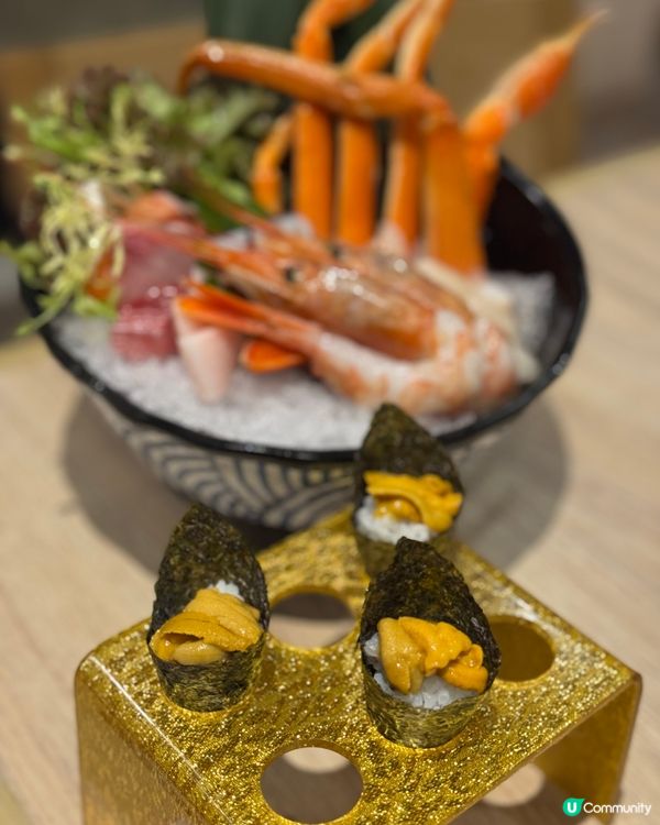 大隻蟹腳 鵝肝 海膽好有質素