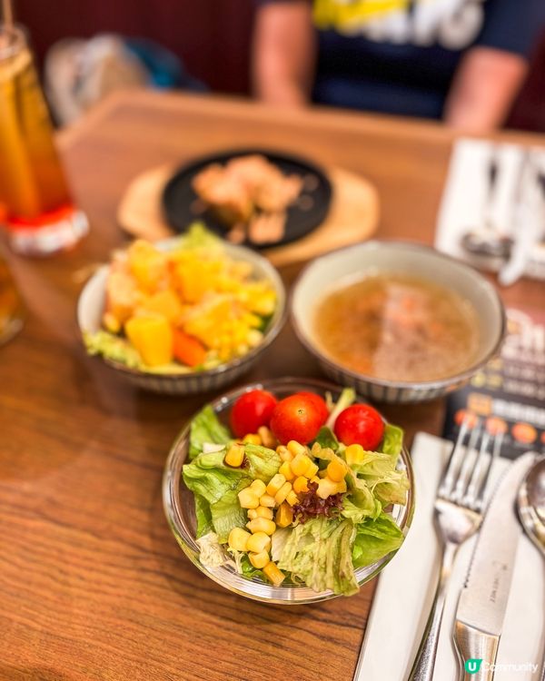 鑽石山荷里活廣場人氣鐵板牛扒🥩任食沙律吧🥗