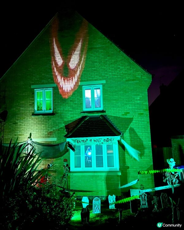 『英國』🎃英國萬聖節｜門口佈置好有氣氛👻