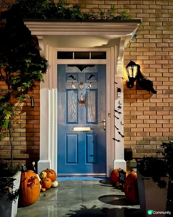 『英國』🎃英國萬聖節｜門口佈置好有氣氛👻