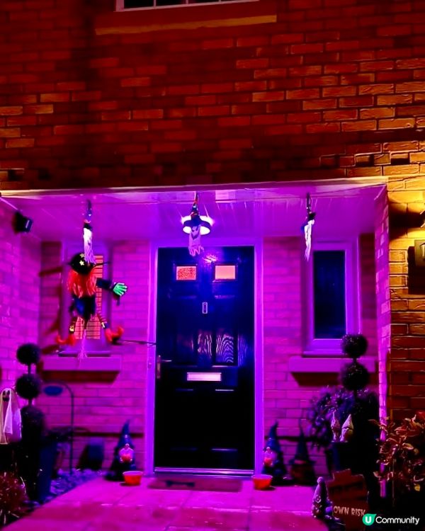 『英國』🎃英國萬聖節｜門口佈置好有氣氛👻