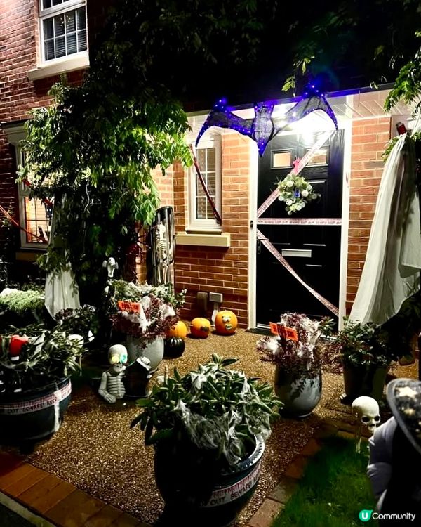 『英國』🎃英國萬聖節｜門口佈置好有氣氛👻