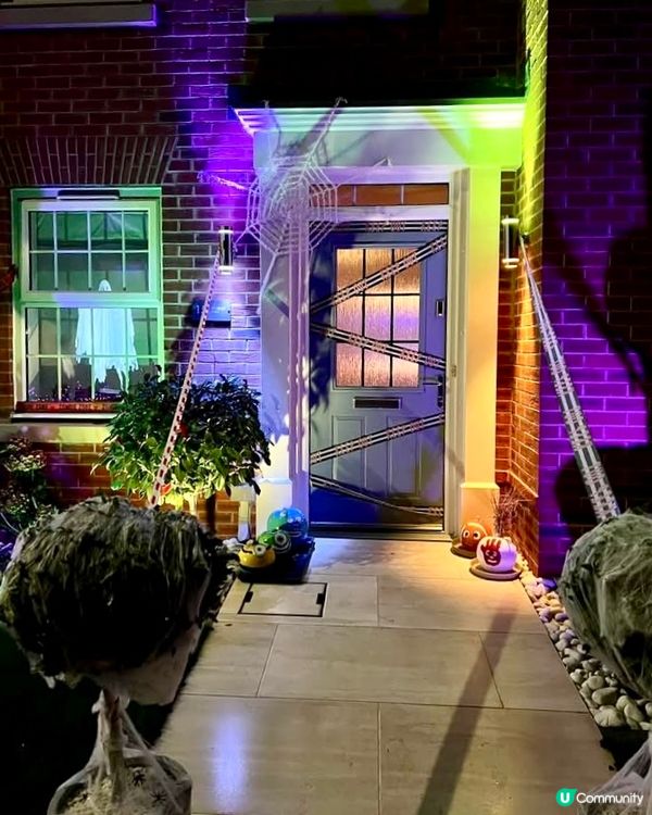 『英國』🎃英國萬聖節｜門口佈置好有氣氛👻