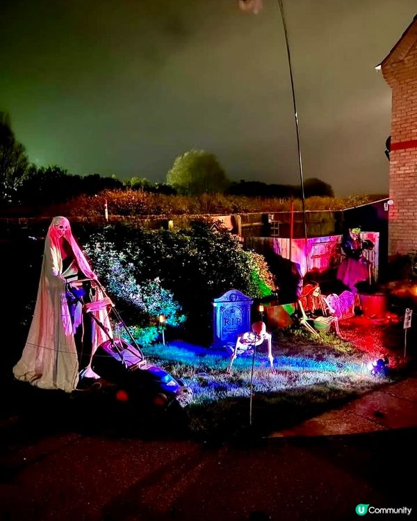 『英國』🎃英國萬聖節｜門口佈置好有氣氛👻