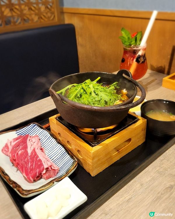 京都勝牛壽喜燒😋！牛肉肥美配蔬菜！🥩🥬