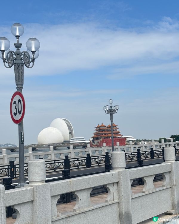 珠海一日遊-單車遊海岸線打卡標誌性珠女+人氣cafe吃可麗路