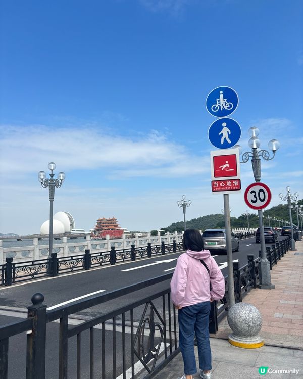 珠海一日遊-單車遊海岸線打卡標誌性珠女+人氣cafe吃可麗路